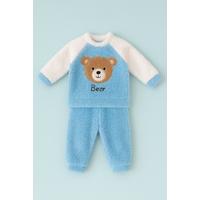 BEBEK UNİSEX MAVİ PELUŞ TAKIM