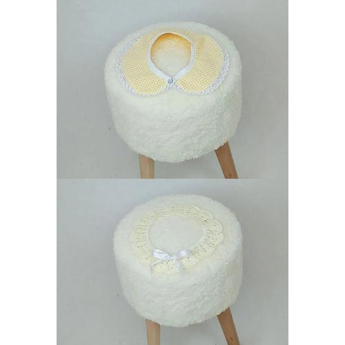 KIZ BEBEK / KIZ ÇOCUK SARI PUANLI 2'Lİ YAKA SETİ