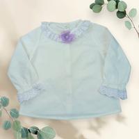 KIZ BEBEK LİLA ROMPER BEYAZ BLUZ TAKIM