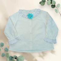 KIZ BEBEK MİNT ROMPER BEYAZ BLUZ TAKIM