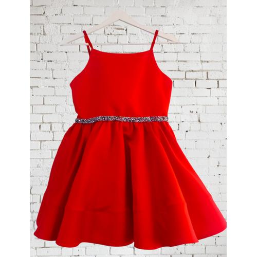 KIZ ÇOCUK KIRMIZI ELBİSE