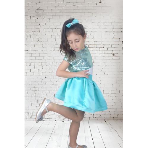 KIZ ÇOCUK MİNT DANS KOSTÜMÜ - 23 NİSAN GÖSTERİ KIYAFETLERİ