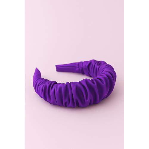 KIZ ÇOCUK MOR SATEN BÜZGÜLÜ TAÇ