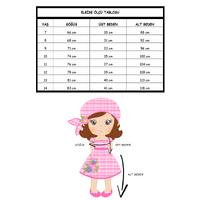 KIZ ÇOCUK PELERİN DETAYLI KIRMIZI PRENSES ELBİSE