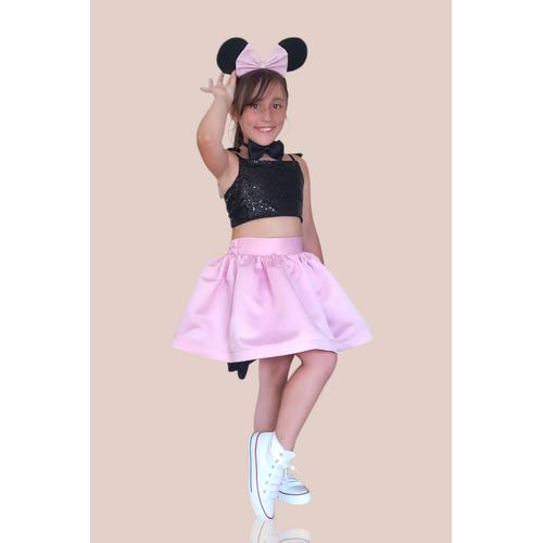 KIZ ÇOCUK PEMBE MİNNİE MOUSSE KOSTÜMÜ