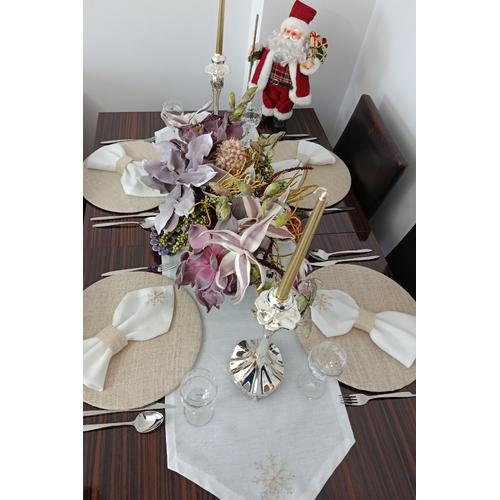 YENİ YIL EKRU RUNNER SET