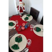 YENİ YIL YEŞİL KIRMIZI RUNNER SET