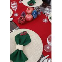 YENİ YIL YEŞİL KIRMIZI RUNNER SET