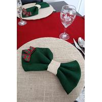 YENİ YIL YEŞİL KIRMIZI RUNNER SET