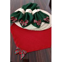 YENİ YIL YEŞİL KIRMIZI RUNNER SET